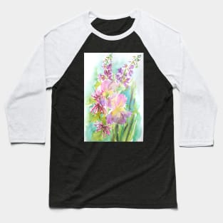 Summer Blush Watercolor Painting Baseball T-Shirt